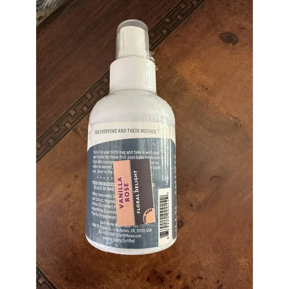Earth Mama Perineal Spray Vanilla Rose